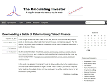 Tablet Screenshot of calculatinginvestor.com